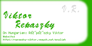 viktor repaszky business card